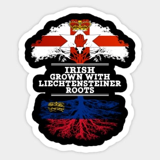 Northern Irish Grown With Liechtensteiner Roots - Gift for Liechtensteiner With Roots From Liechtenstein Sticker